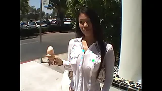 Young an hot Latina is fucking unmitigatedly hard